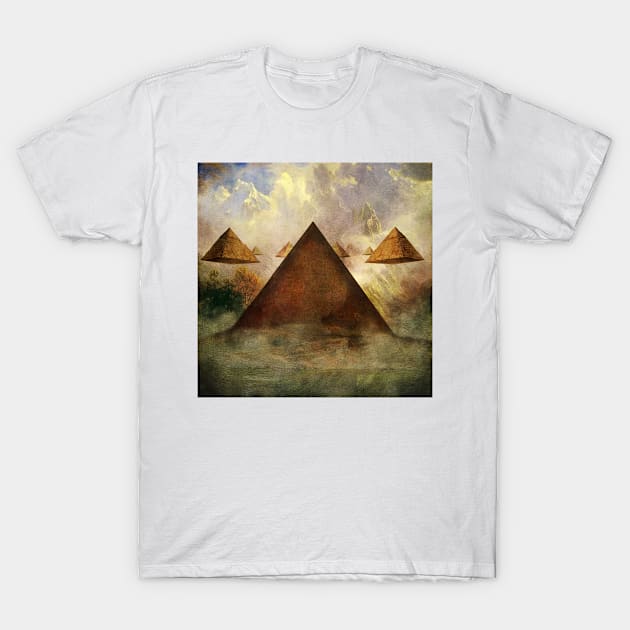 Pyramids of the Illuminati T-Shirt by simon_maggots